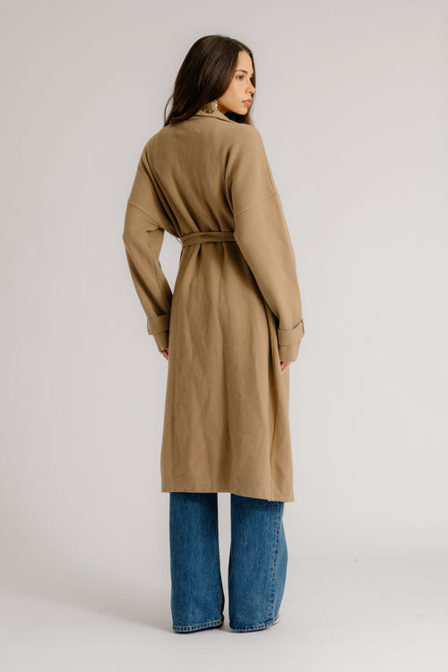 ANIKA DUSTER COAT | CAMEL